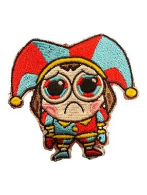 Pomni Iron-On Patch | Amazing Digital Circus Fan Patch | Glitch Producti